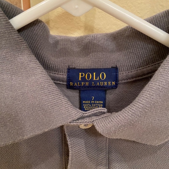 Gray polo button up - Picture 2 of 2